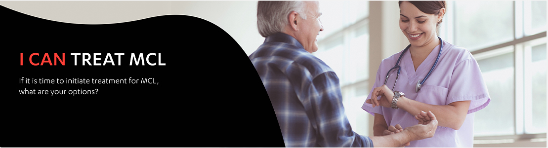 Image of an elderly women embracing an elderly man. I can treat WM. If it is time to initiate treatment for WM, what are your options?